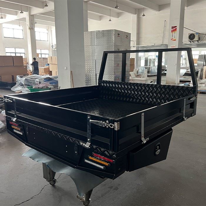 1800 Aluminium Tray Black Powder Coating For Dual Cab