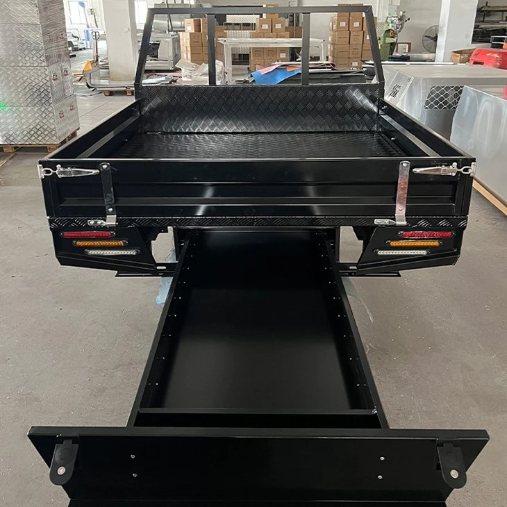 1800 Aluminium Tray Black Powder Coating For Dual Cab