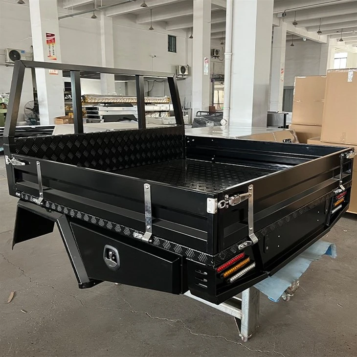 1800 Aluminium Tray Black Powder Coating For Dual Cab