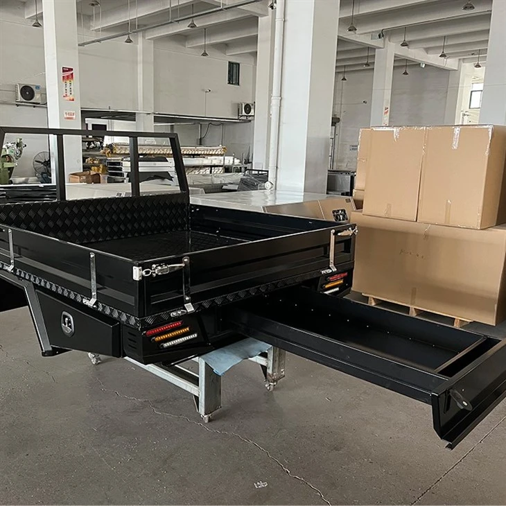 1800 Aluminium Tray Black Powder Coating For Dual Cab