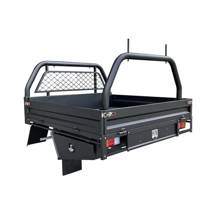 Black Powder Coating Heavey Duty UTE Tray for Dual Cab